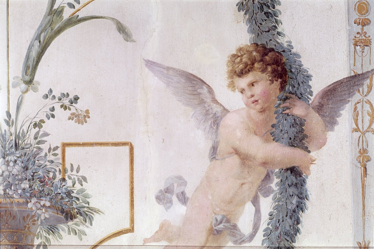 装饰细节从Pompeian音乐室，1777-80 作者 文森佐·瓦尔德（Vincenzo Valdre）
