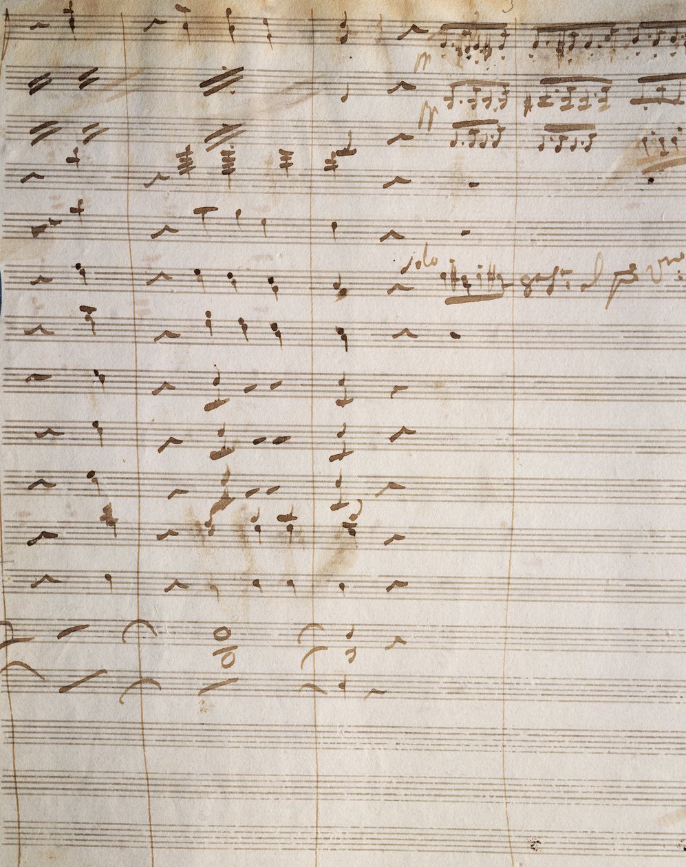 Handwritten score for opera Beatrice di Tenda, by Vincenzo Bellini (1801-1835) 作者 文森佐·贝里尼