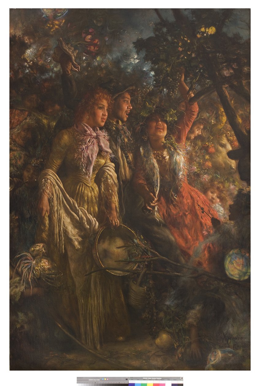 Piedigrotta节，1895年 作者 文森佐·米利亚罗（Vincenzo Migliaro）