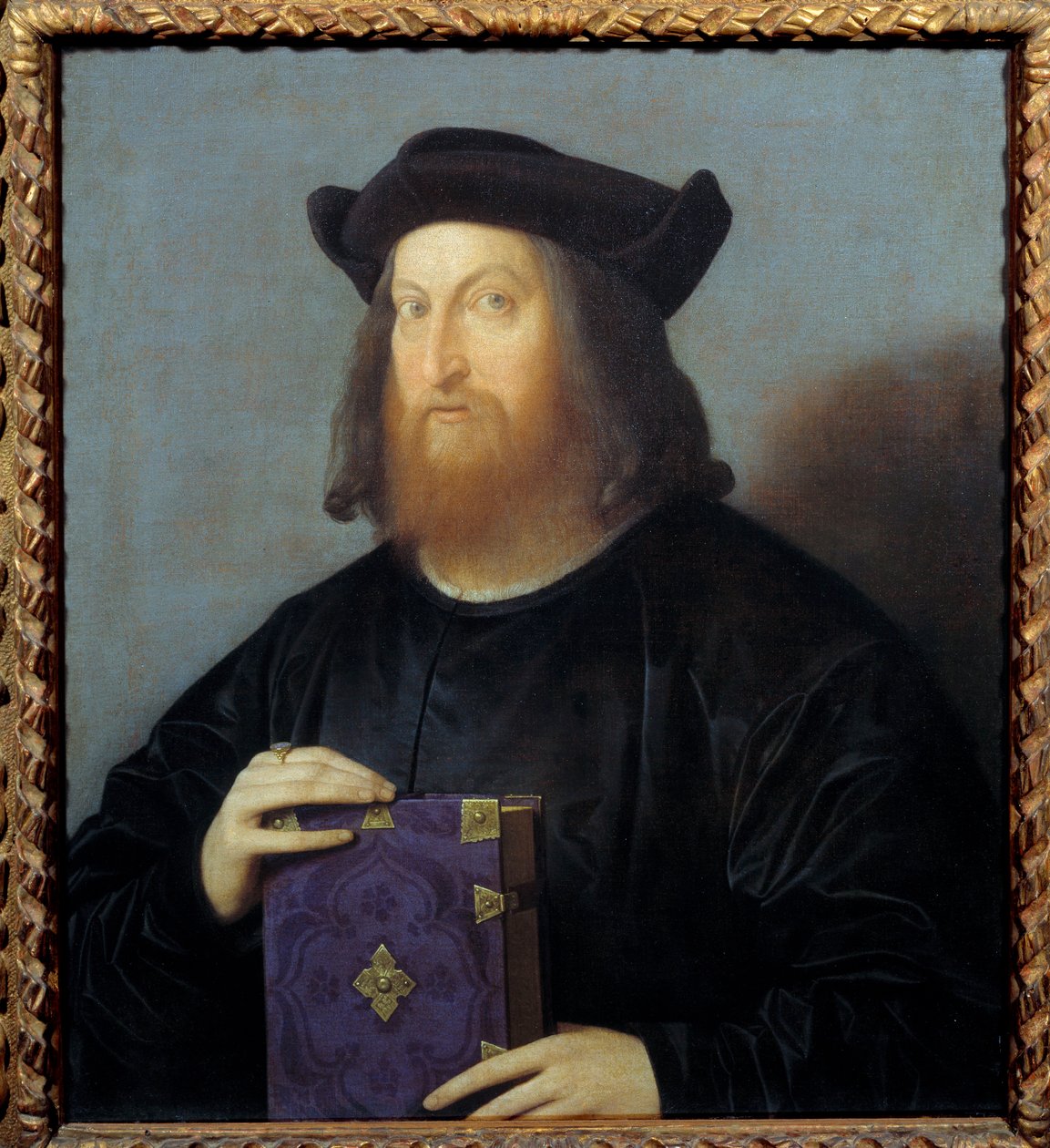 诗人和建筑师 Giangiorgio Trissino (1478-1550) 的肖像。 Vincenzo Catena (1470-1531) 15 世纪的绘画。 0,72x0,63 m - 诗人和建筑师 Giangiorgio Trissino (1478-1550) 的肖像。 Vincenzo Catena (1470-1531) 的绘画 作者 文森佐·迪比亚焦·卡特纳