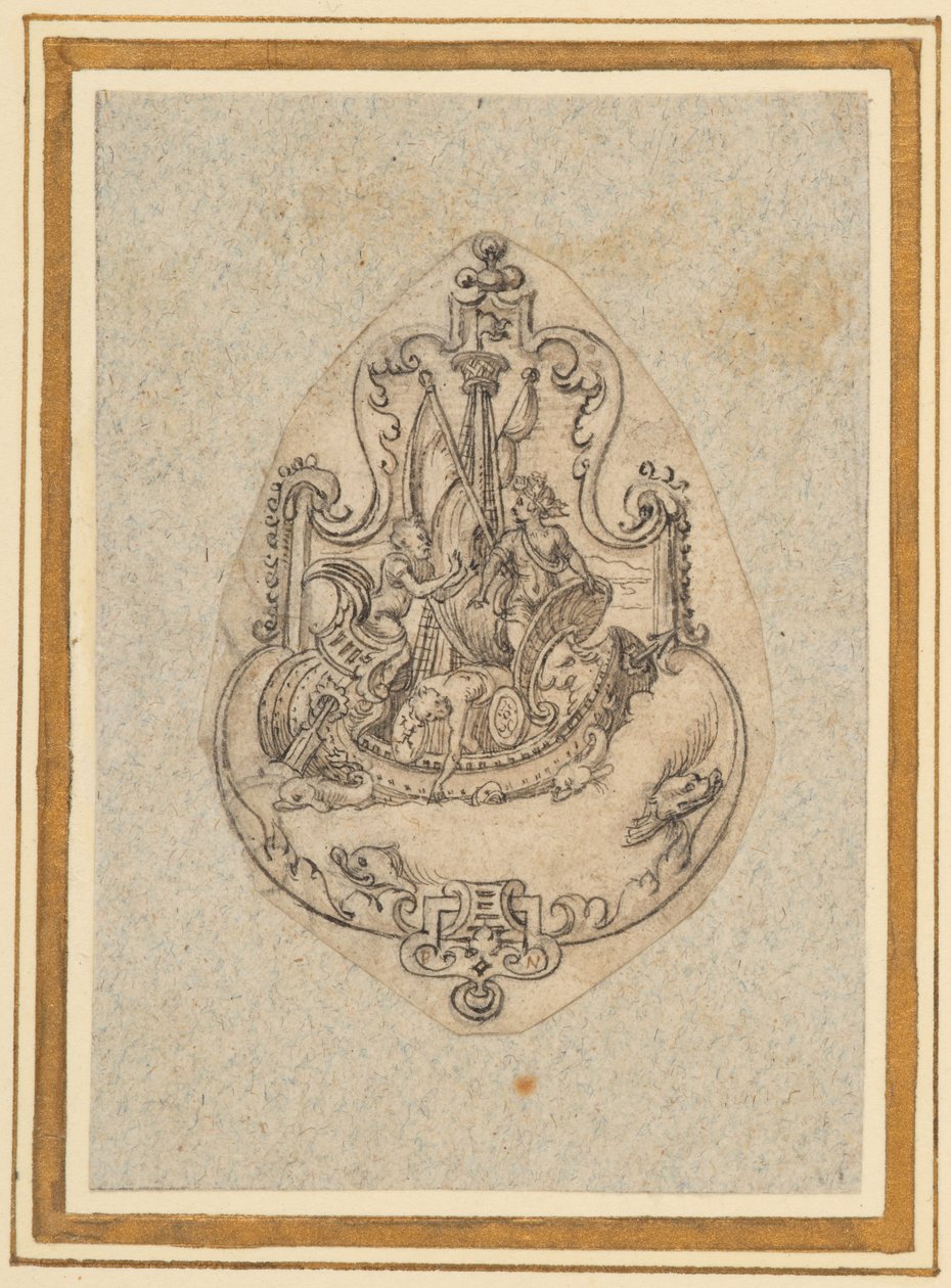描绘海上巴克斯的吊坠设计 作者 维吉里乌斯·索利斯（Sir Virgilius）