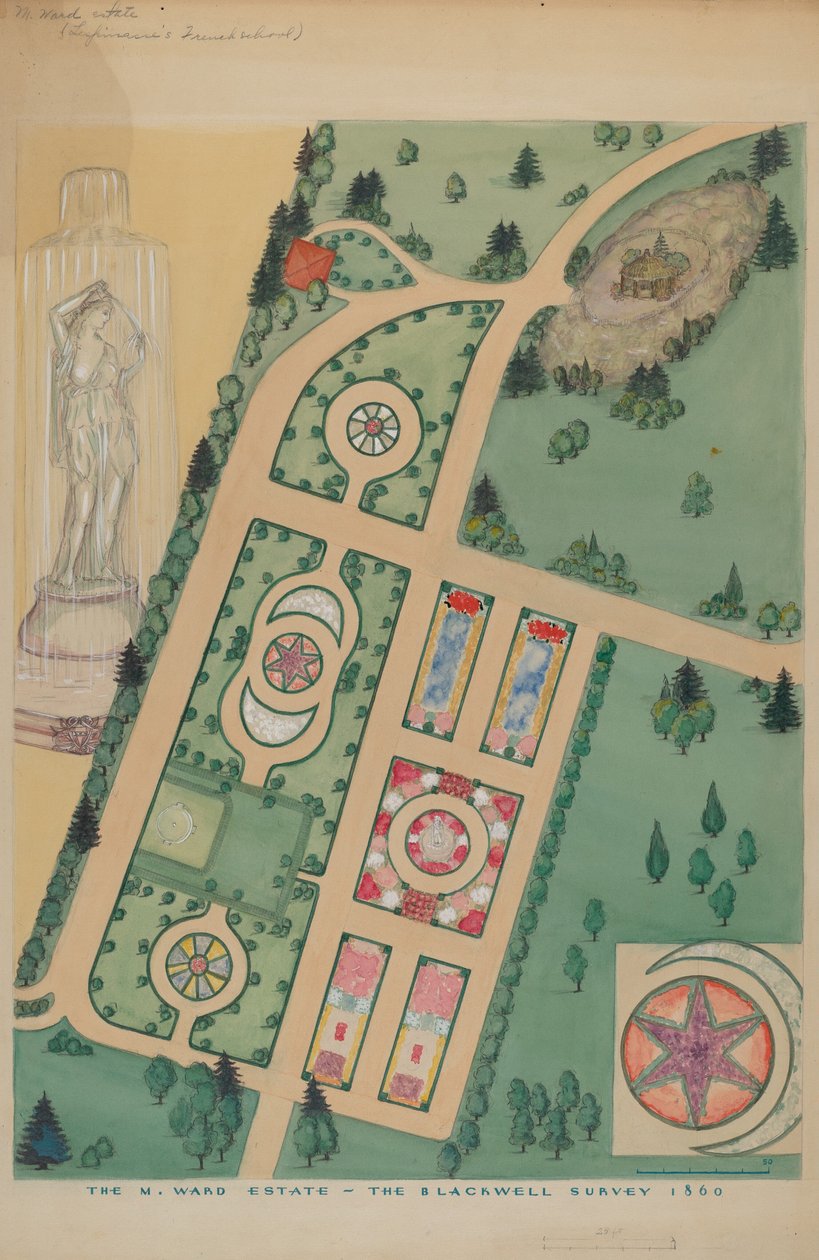 M.沃德庄园，约1936年。 作者 弗吉尼亚理查兹