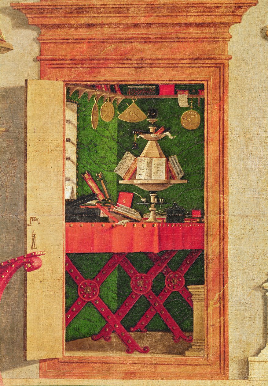圣奥古斯丁的愿景细节，c.1502-08（细节932） 作者 维托雷·卡尔帕乔