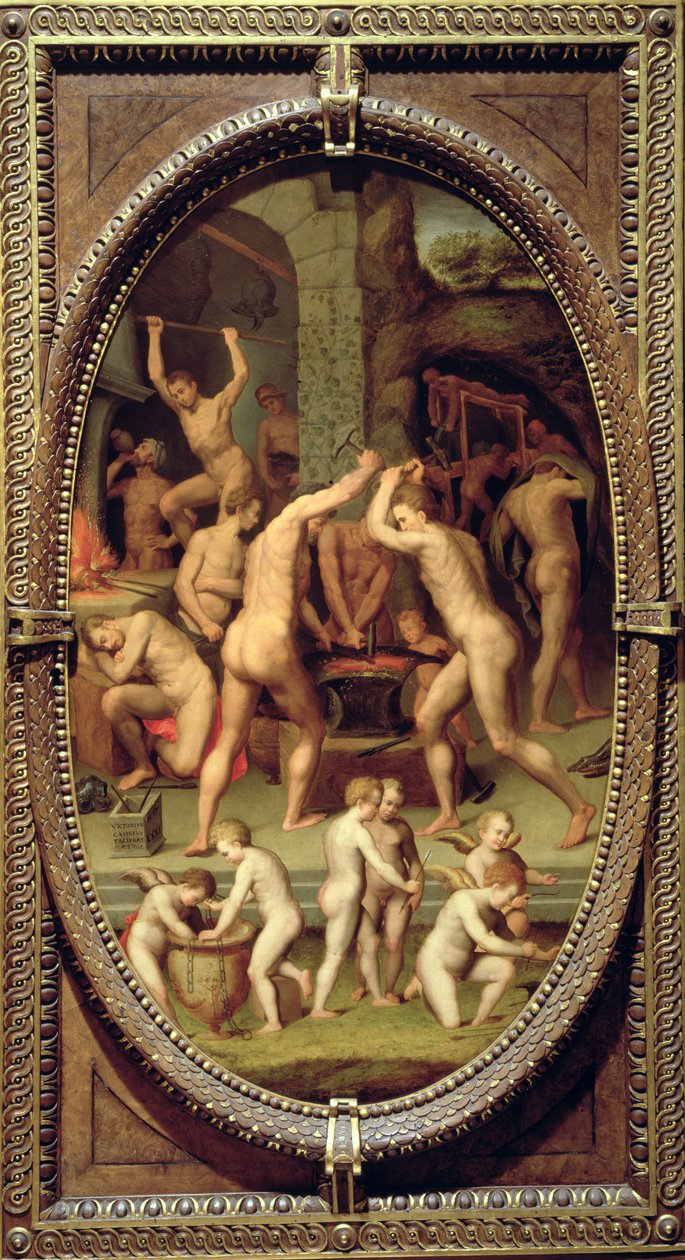 伏尔加锻造，1572年（石板） 作者 维托里奥·卡西尼（Vittorio Casini）