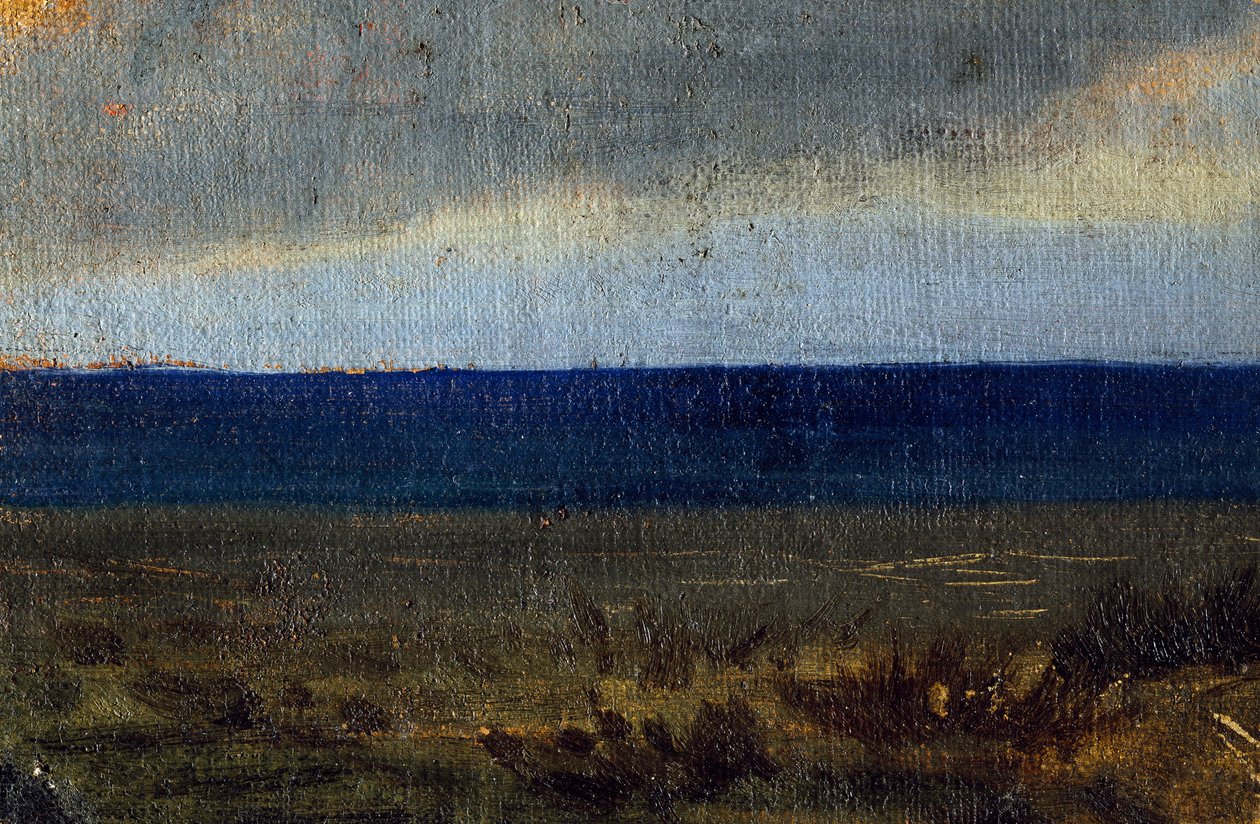 海上的蓝天，作者：Vittorio Avondo (1836-1910) 作者 维托里奥·阿冯多