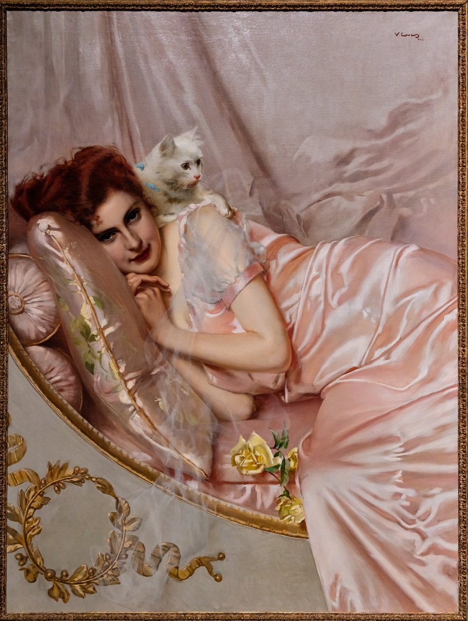 沙发上 作者 维托里奥·马特奥·科科斯（Vittorio Matteo Corcos）