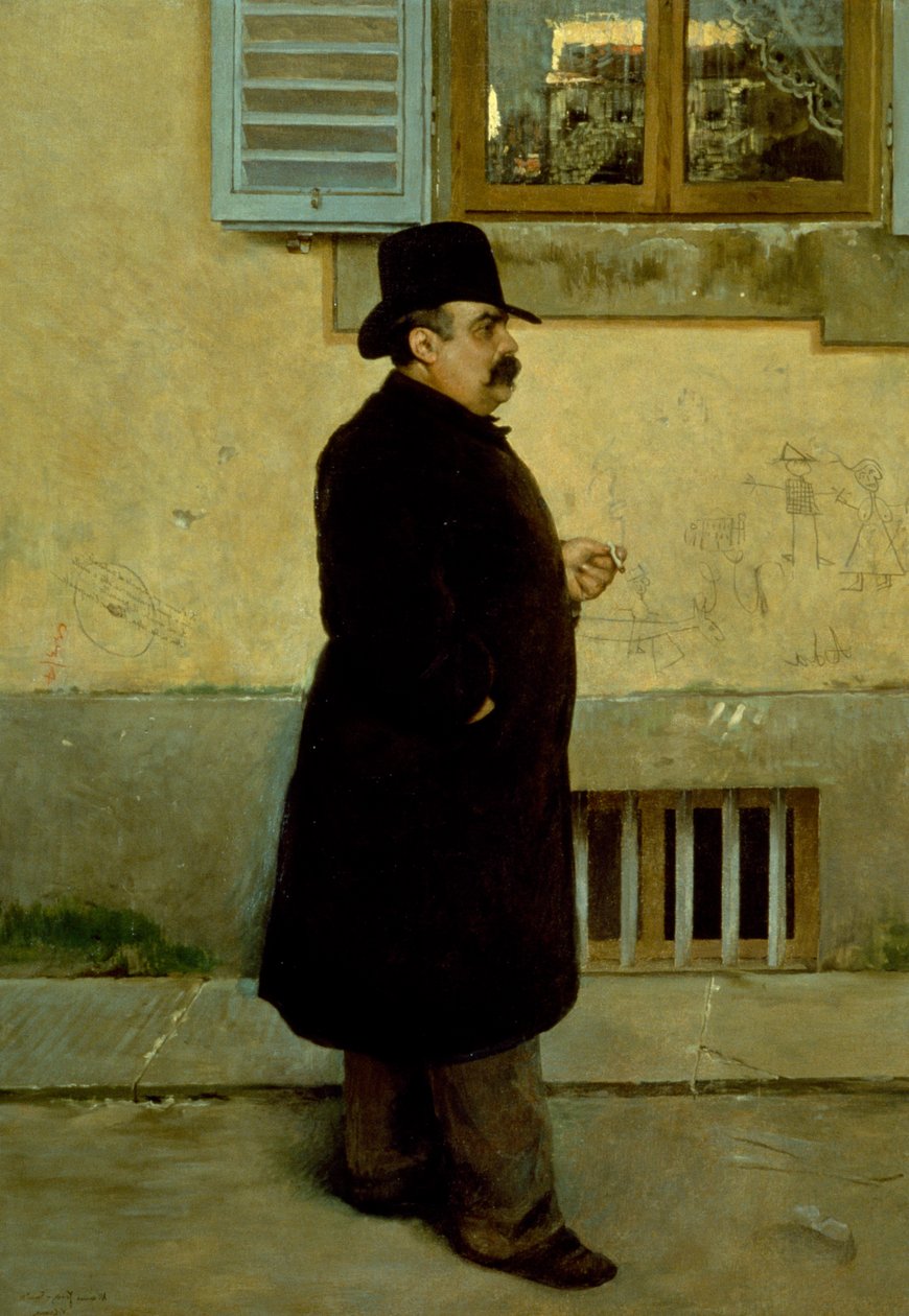 Vittorio Matteo Corcos（1859-1933 年）的《约里克肖像》，布面油画，200x140 厘米 作者 维托里奥·马特奥·科科斯（Vittorio Matteo Corcos）