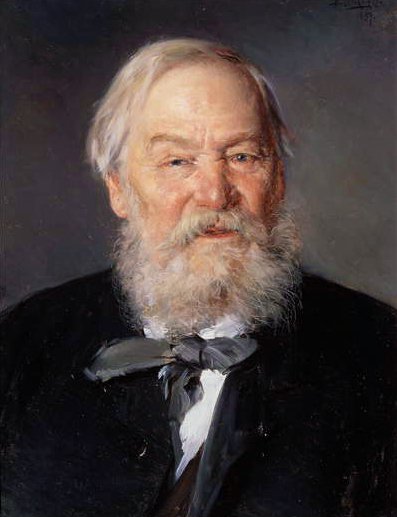 Alexi Ivanovitch Strelkovsky（1819-1904），1889年的肖像 作者 弗拉基米尔·埃戈罗维奇·马科夫斯基