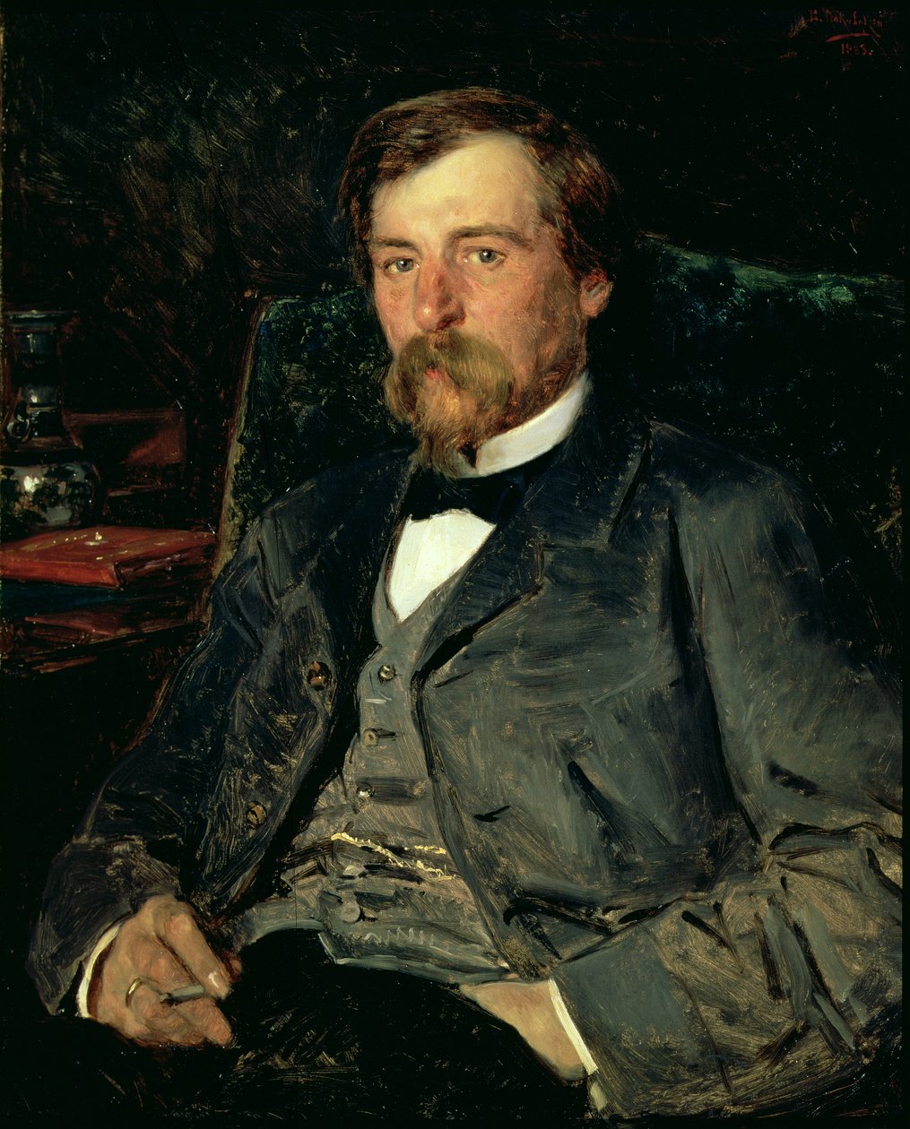 肖像艺术家Illarion Mikhailovich Pryanishikov（1840-94），1883年 作者 弗拉基米尔·埃戈罗维奇·马科夫斯基
