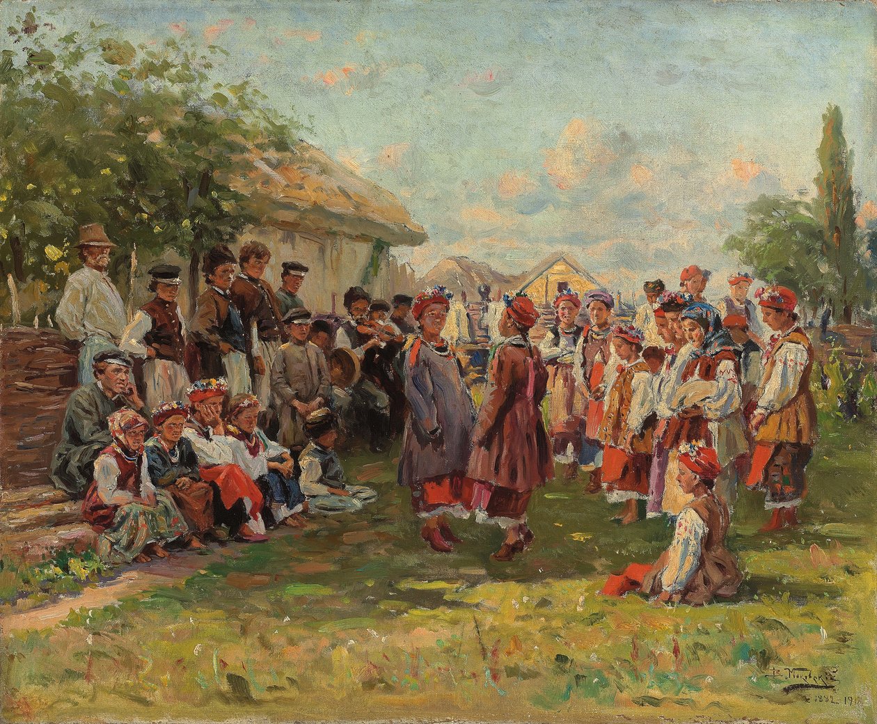 乌克兰村庄的节日c。 1882-1917年 作者 弗拉基米尔·埃戈罗维奇·马科夫斯基