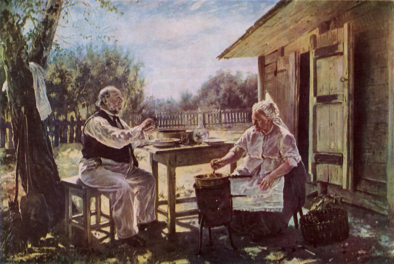 Jam-Making，1876年，1965年。 作者 弗拉基米尔·埃戈罗维奇·马科夫斯基