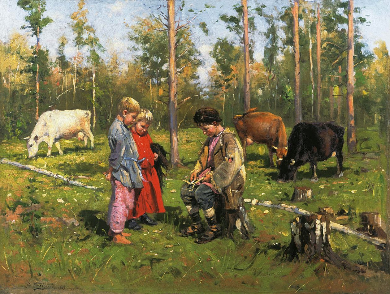 牧羊人，1903-1904年 作者 弗拉基米尔·埃戈罗维奇·马科夫斯基