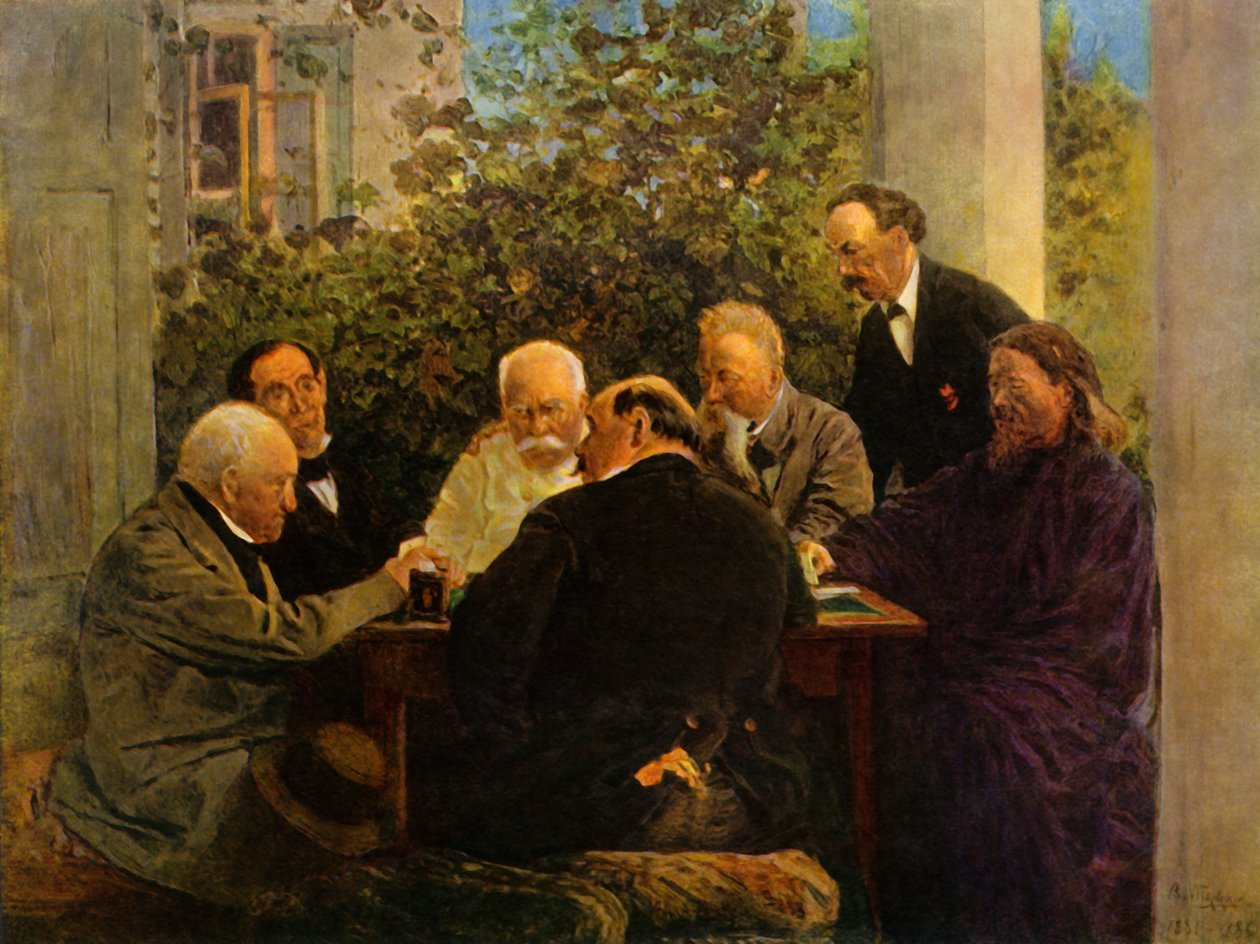 纸牌游戏，1965年，十九世纪末至二十世纪初。 作者 弗拉基米尔·埃戈罗维奇·马科夫斯基