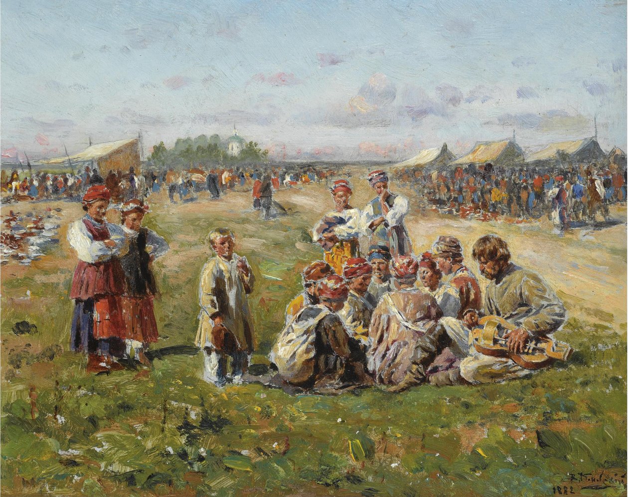 1882年的乡村博览会 作者 弗拉基米尔·埃戈罗维奇·马科夫斯基