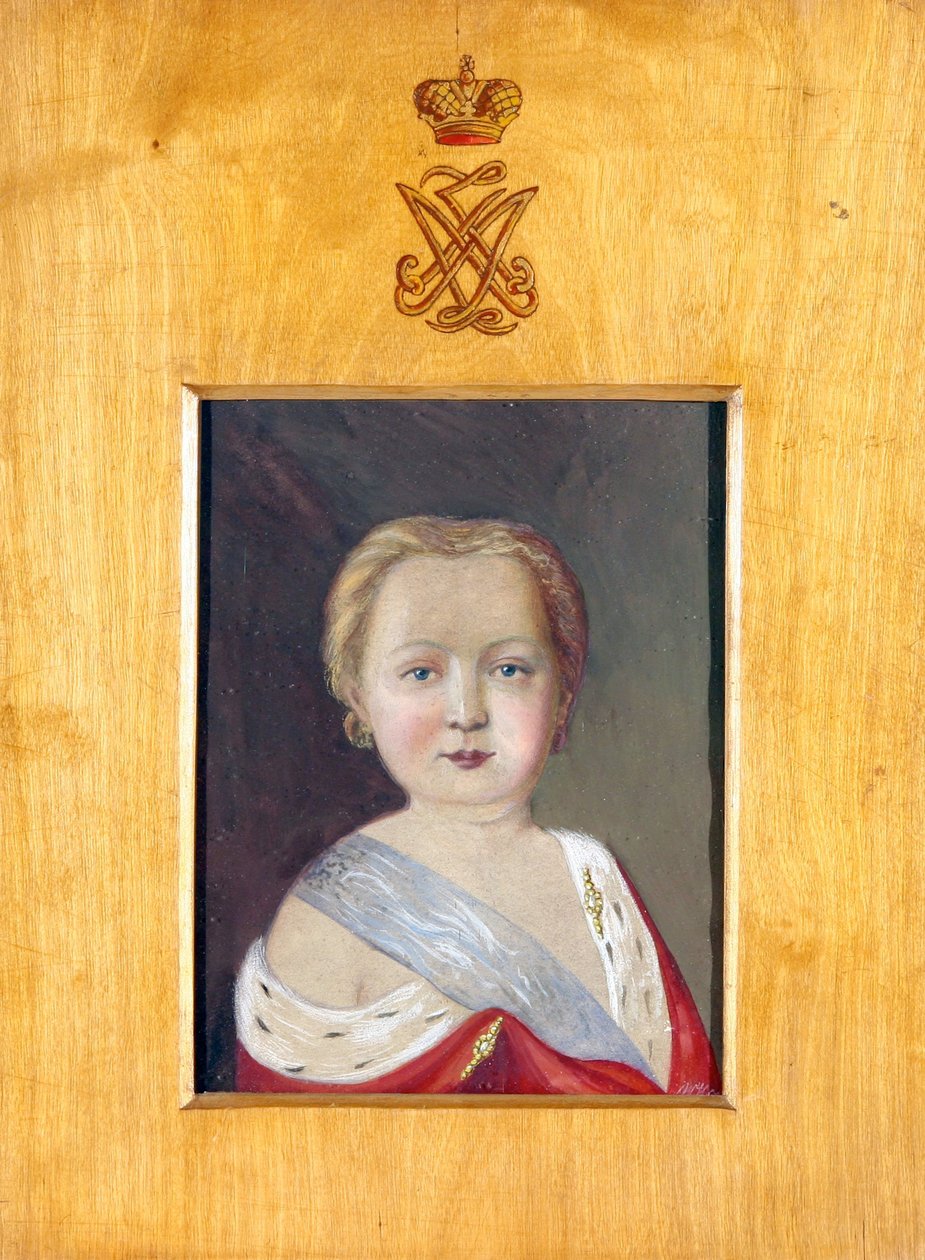 Alexandre Ier de Russie (Alexandre Pavlovitch Romanov) - Portrait of Alexander I as a Child par Hau (Gau), Vladimir (Waldemar) Ivanovich (1816-1895), - Gouache on paper, 26x20 - Private Collection 作者 弗拉基米尔·伊万诺维奇·豪