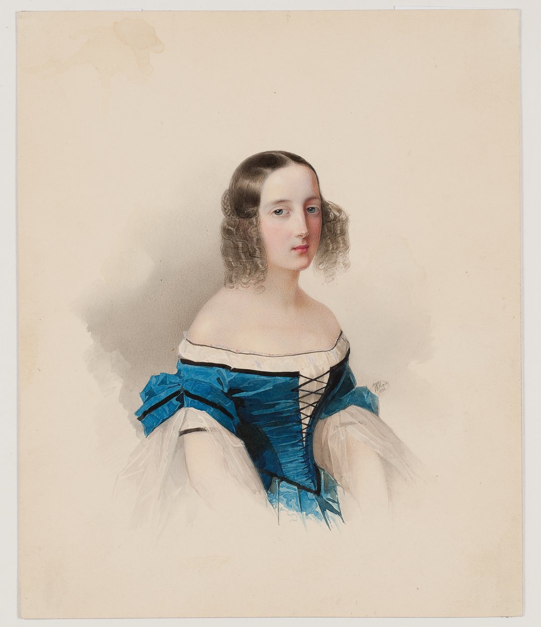 大公爵夫人的肖像玛丽亚·尼古拉耶夫娜（1838） 作者 弗拉基米尔·伊万诺维奇·豪