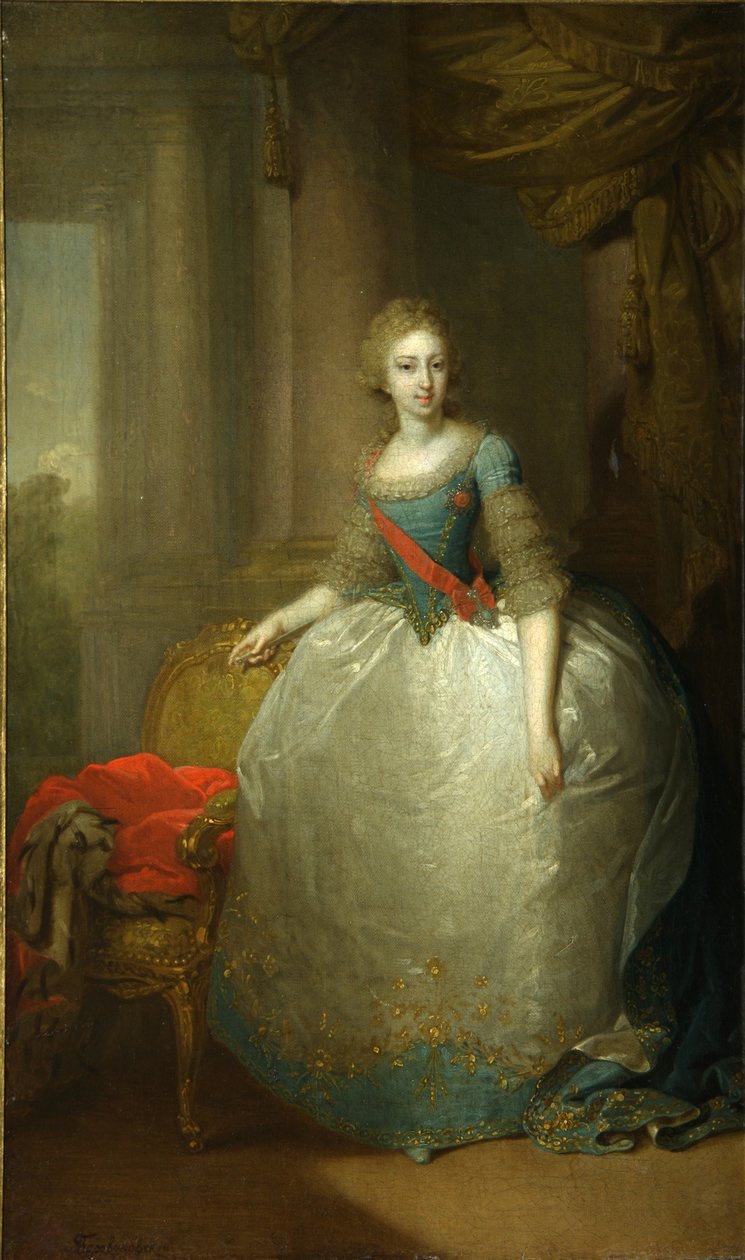 俄罗斯大公爵夫人埃琳娜·帕夫洛娃（Elena Pavlovna），1784-1803年，1797年 作者 弗拉基米尔·卢基希·波罗维科夫斯基