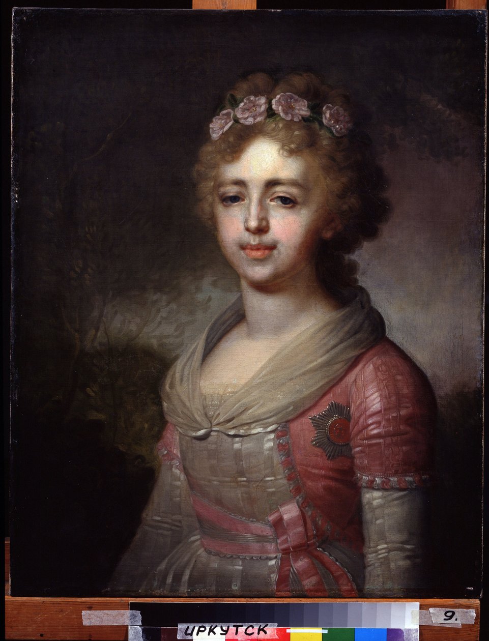 大公夫人亚历山德拉-帕夫洛夫娜的肖像，保罗一世皇帝（1783-1801 年）的女儿。弗拉基米尔-卢基奇-博罗维科夫斯基（或博罗维科夫斯基）（1757-1825 年）的作品。布面油画 作者 弗拉基米尔·卢基希·波罗维科夫斯基