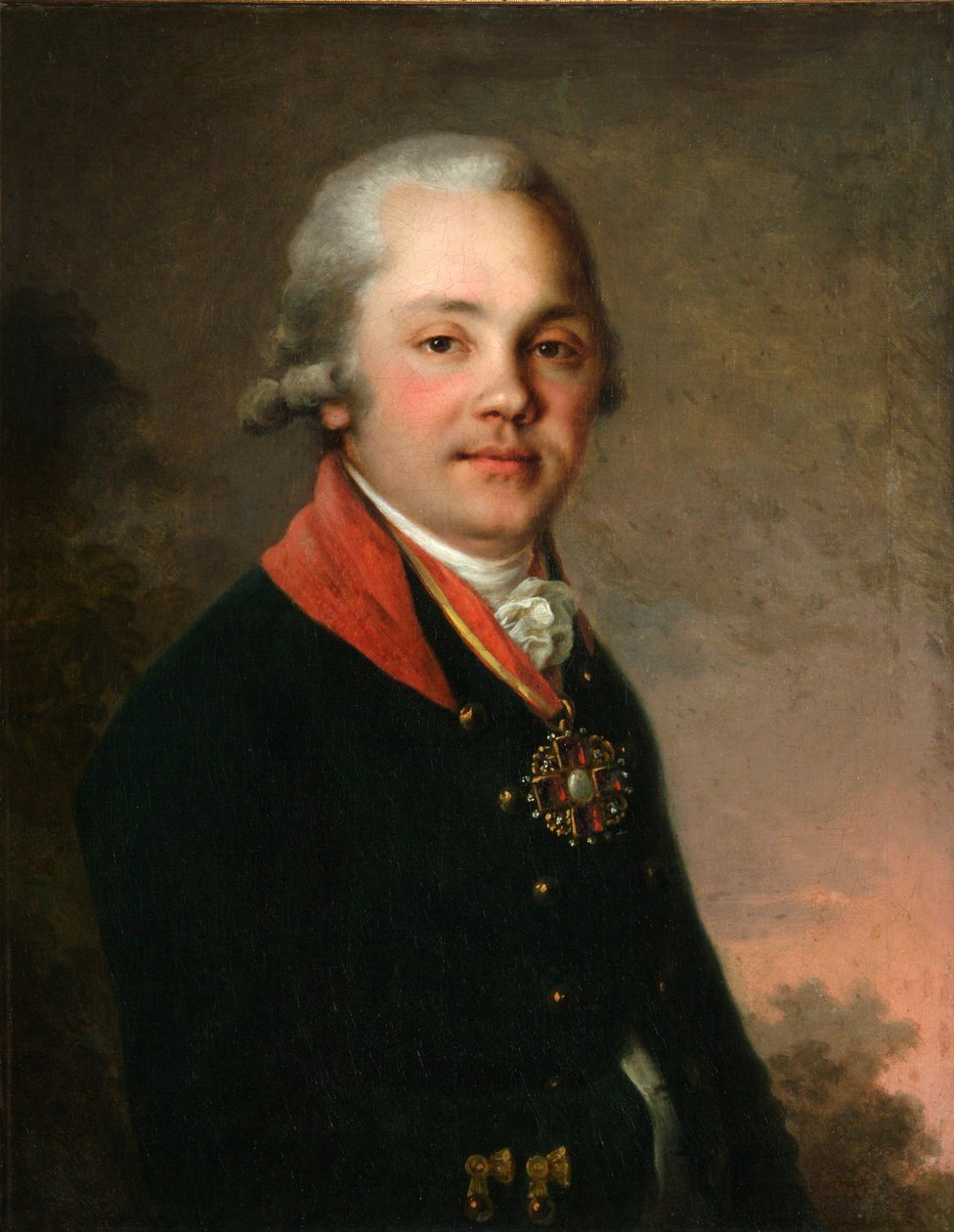 亚历山大·德米特里耶维奇·阿塞尼耶夫（1796-1797）的肖像 作者 弗拉基米尔·卢基希·波罗维科夫斯基