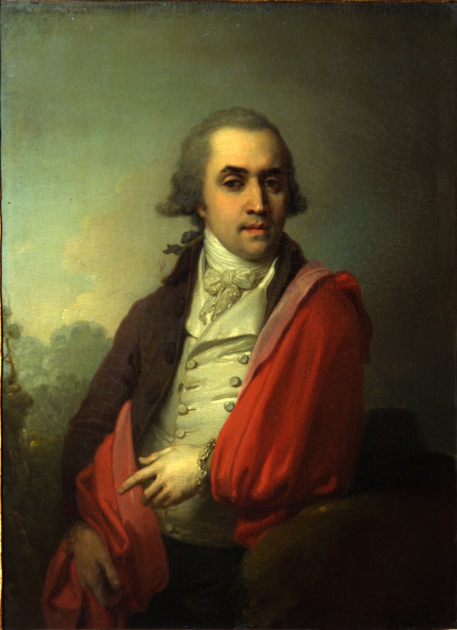 Ardalion Alexandrovich Torsukov的肖像，1795年 作者 弗拉基米尔·卢基希·波罗维科夫斯基