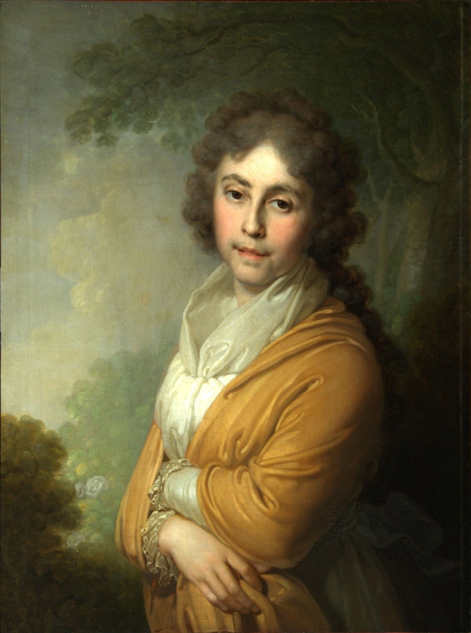 Natalia Ivanovna Kurakina伯爵夫人的画像，1795年 作者 弗拉基米尔·卢基希·波罗维科夫斯基