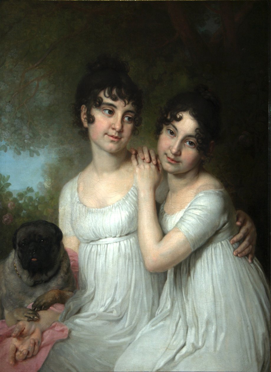 EA和AA库拉金伯爵夫人肖像，1802年 作者 弗拉基米尔·卢基希·波罗维科夫斯基
