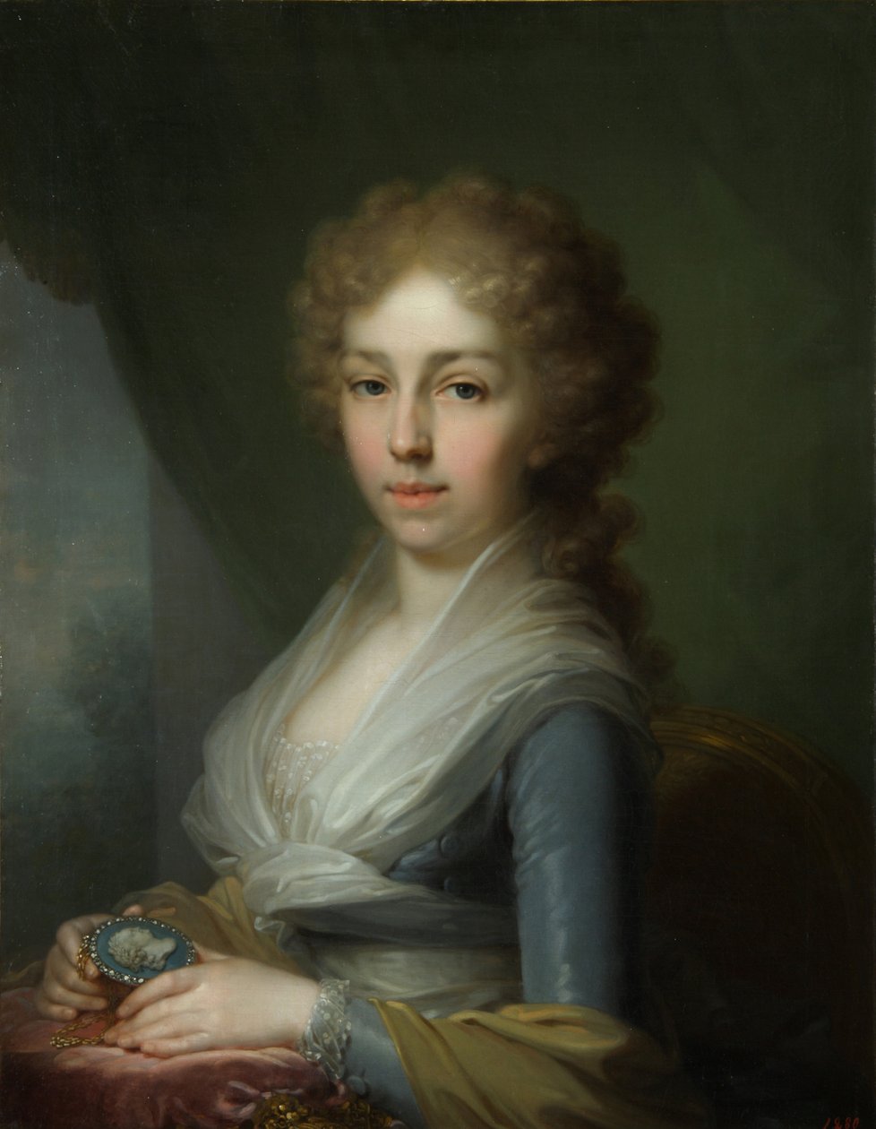 大公爵夫人的肖像伊丽莎白·阿列克谢耶夫娜1779-1826，1795年 作者 弗拉基米尔·卢基希·波罗维科夫斯基