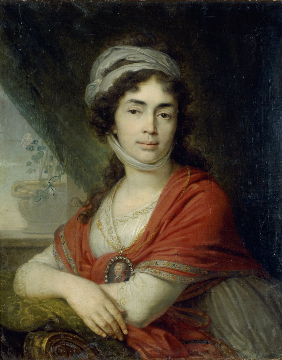 Maria Marfa Dmitrievna Dunina的肖像，生于诺罗瓦，1799年 作者 弗拉基米尔·卢基希·波罗维科夫斯基