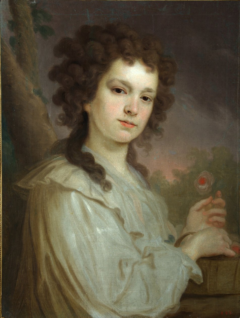Olga Kuzminichna Filippova肖像1772-1829，1790年 作者 弗拉基米尔·卢基希·波罗维科夫斯基