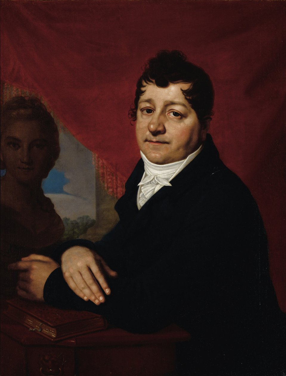 Sergei Savvich Yakovlev 1763-1818的画像，c。 1810 作者 弗拉基米尔·卢基希·波罗维科夫斯基
