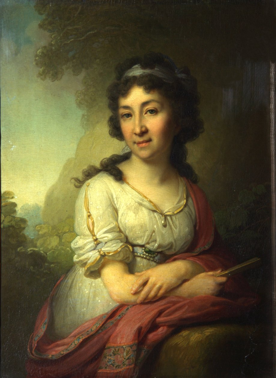 叶卡捷琳娜·瓦西里耶夫娜·托苏科娃的画像，1795年 作者 弗拉基米尔·卢基希·波罗维科夫斯基