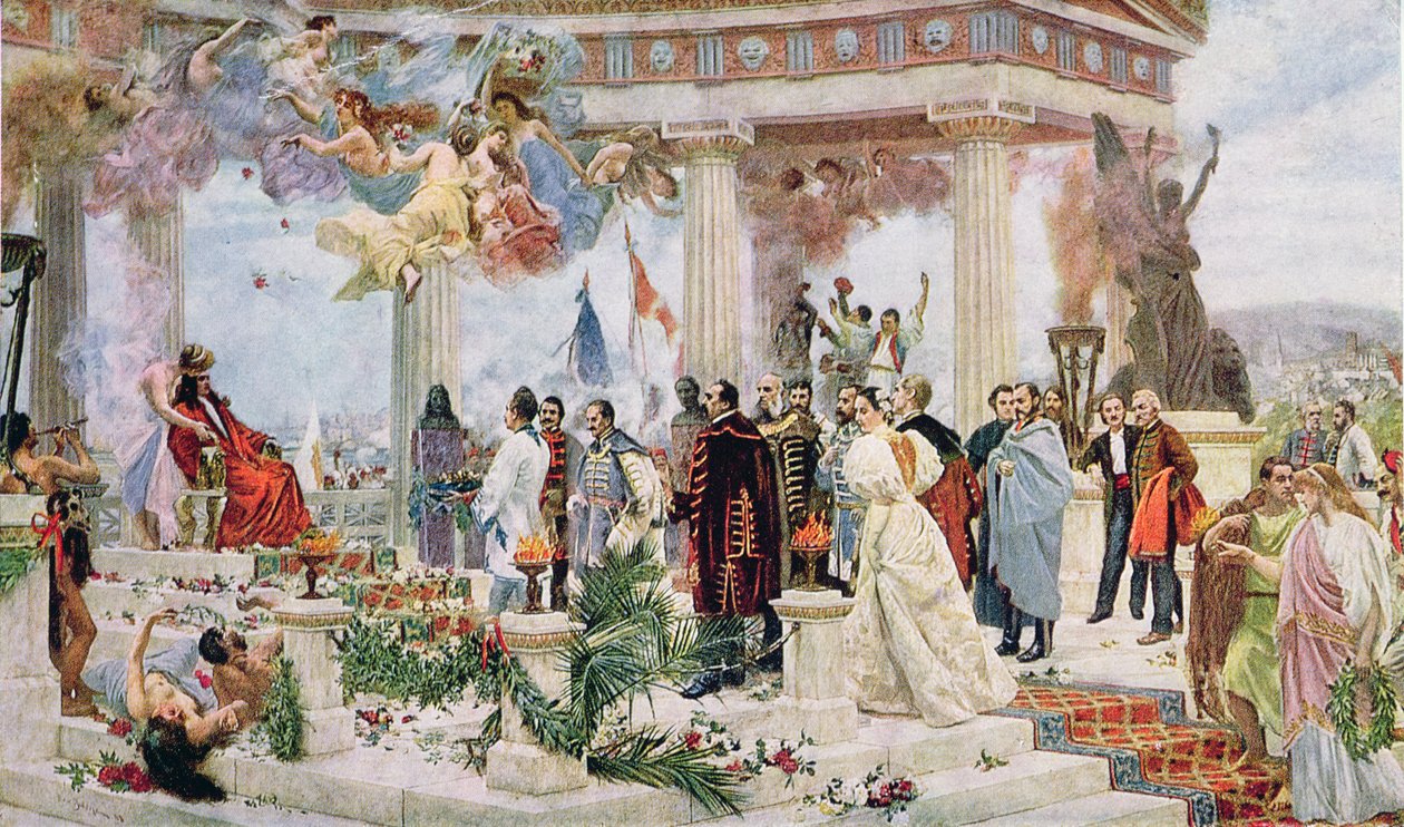 1895年克罗地亚国家剧院的礼仪帷幕 作者 Vlaho Bukovac