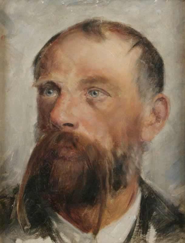 巴斯克Jaroslava VrchlickehonEnglish的肖像：诗人Jaroslav Vrchlickyn的肖像 作者 Vojtech Hynais