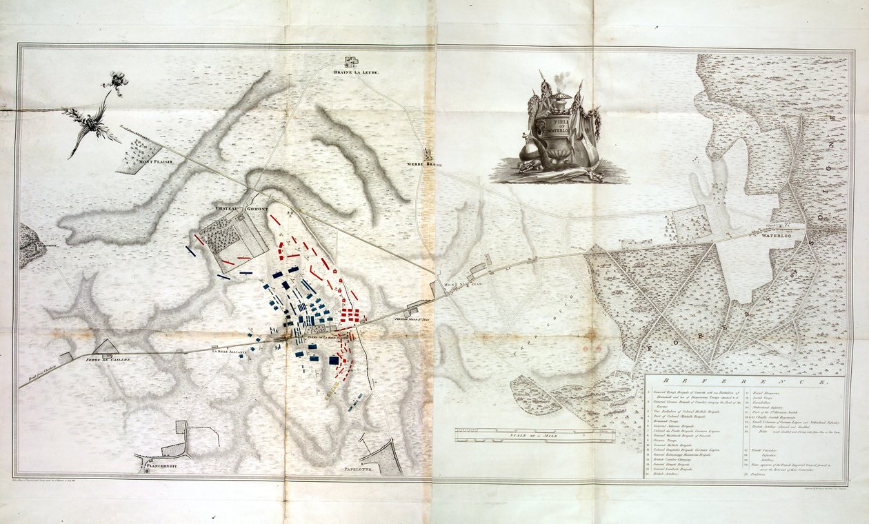 滑铁卢的领域，c.1820 作者 杰克逊