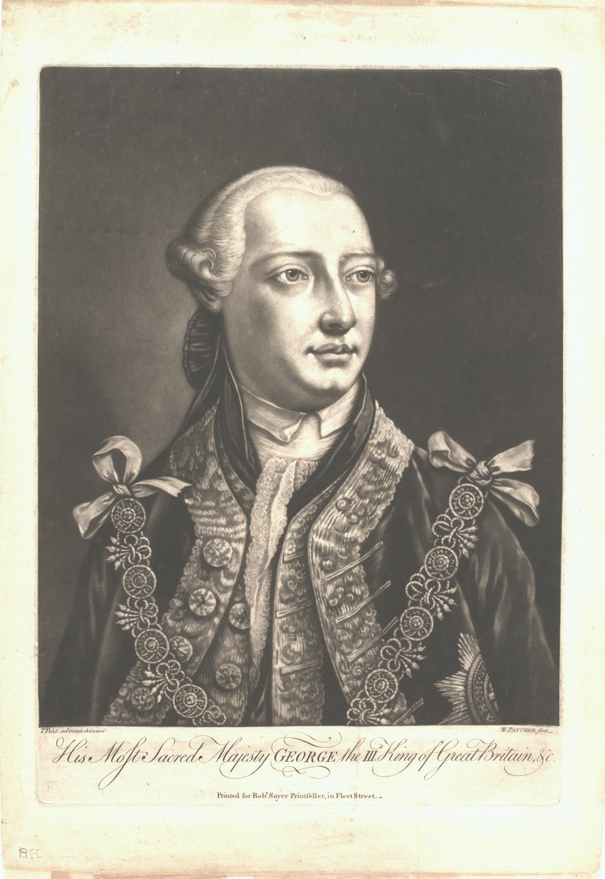 乔治三世，c.1755（mezzotint） 作者 豹