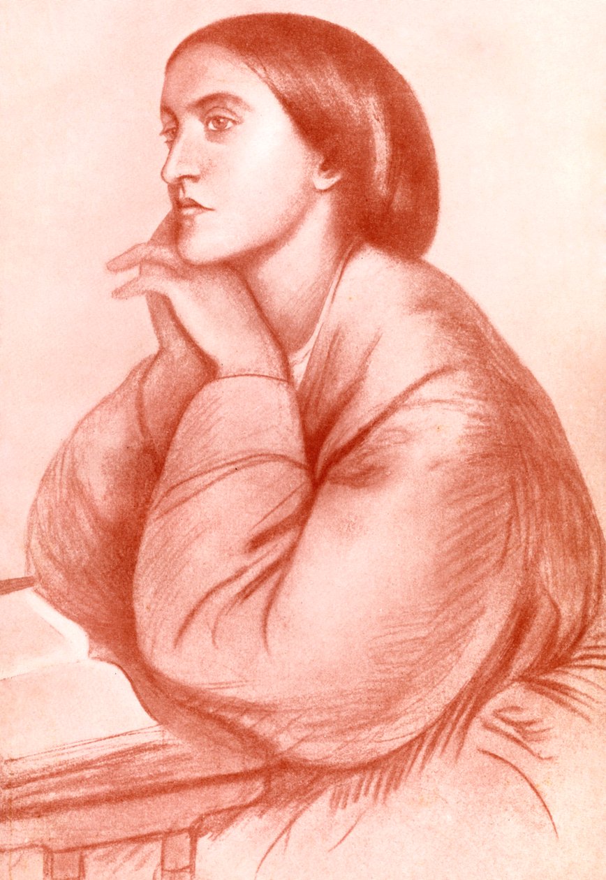 Christina Georgina Rossetti，英国诗人，1912年。 作者 WA曼塞尔