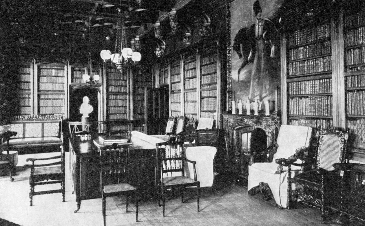阿博特伍德的图书馆》，1923年。 作者 西澳曼塞尔公司