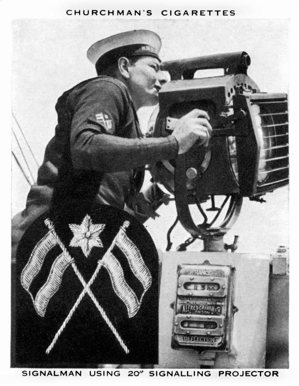 使用20 Signaling Projector的Signalman，1937年。 作者 西澳和AC教堂