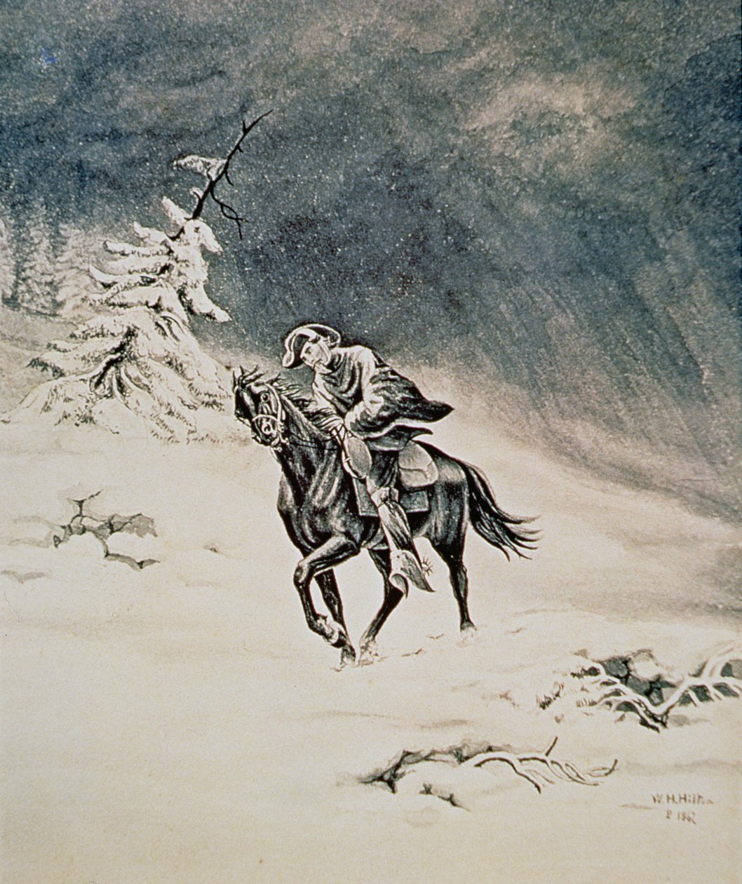 内华达山脉的小马快车骑手 作者 WH希尔顿