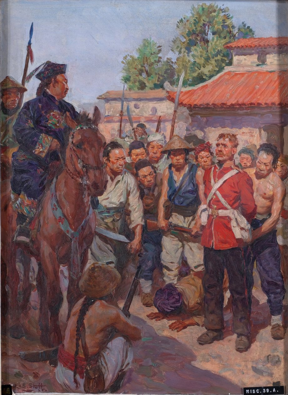 三等兵莫伊斯，第三（东肯特，水牛）步兵团，拒绝在鞑靼文官曾国麟面前磕头 作者 WRS斯托特