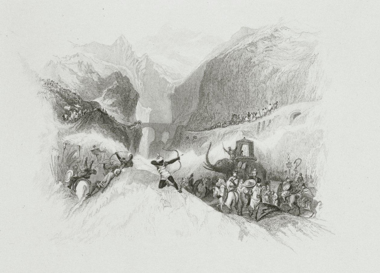 汉尼拔（247-183 BC）穿越阿尔卑斯山 作者 史密斯