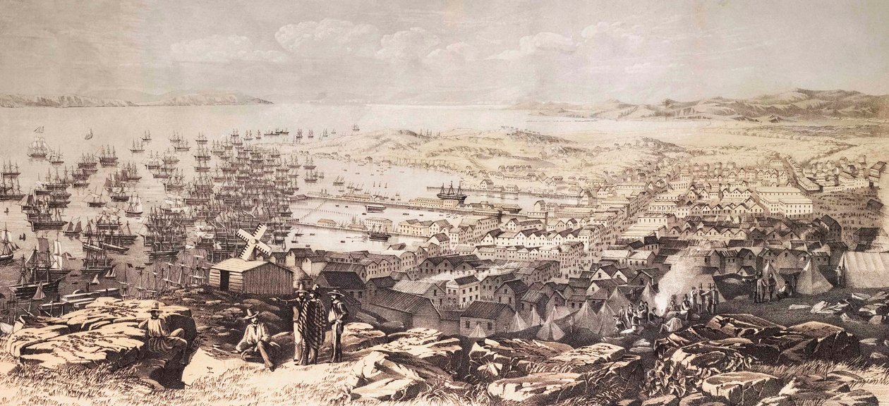 San Francisco in 1851. (print)   1470547   zh       chinese Successfully Translated  Original: Family (mother and children) gathered around a table eating pasta Translat: Family (mother and children) gathered around a table eating pasta 1403848 zh chinese  作者 W布西