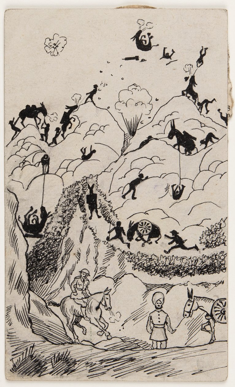 “巴尔干地区的山地电池特技” 作者 道森