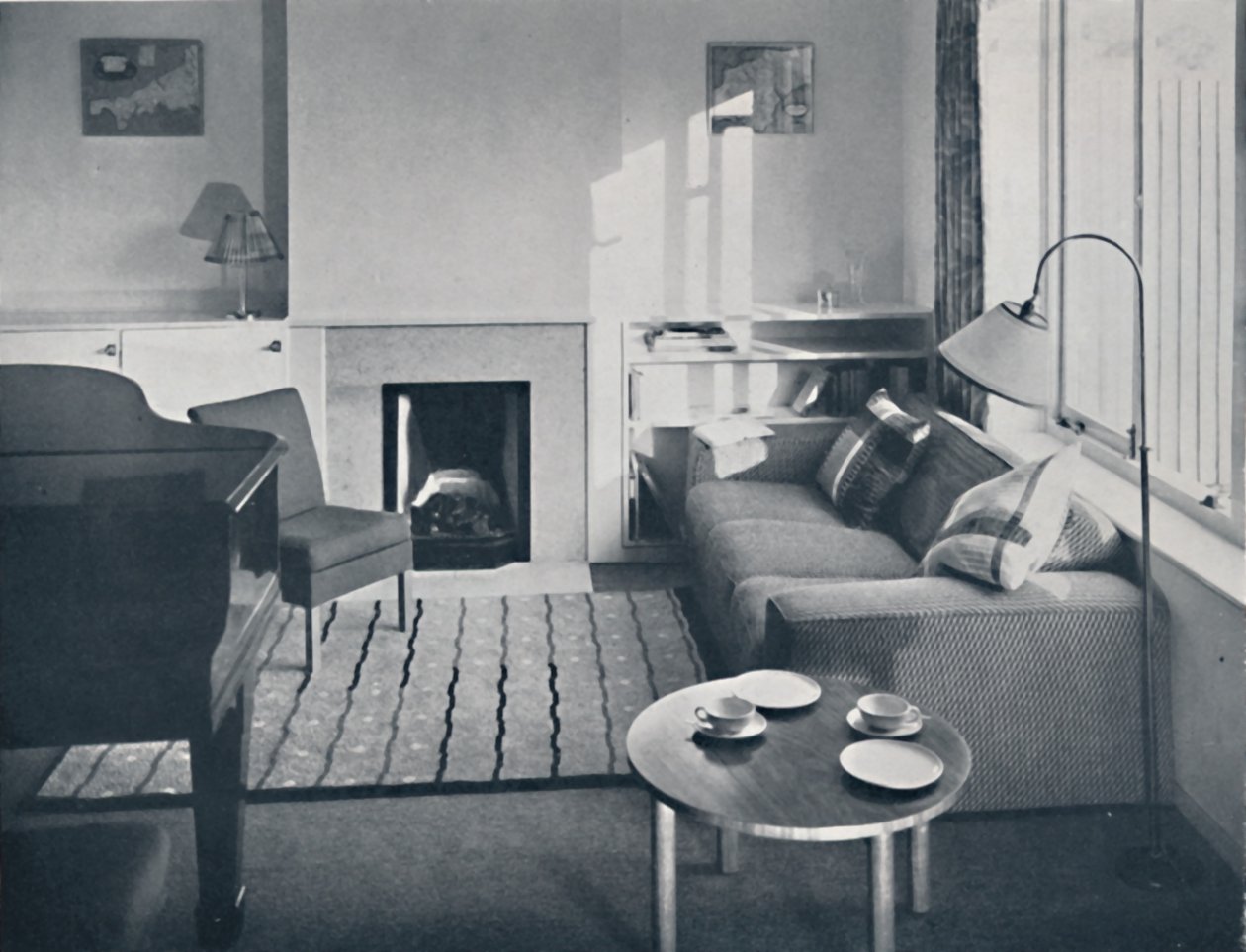 艾尔莎·布斯（Elsa Booth）-起居室，原计划容纳一架大型钢琴，1939年 作者 丹尼斯·莫斯