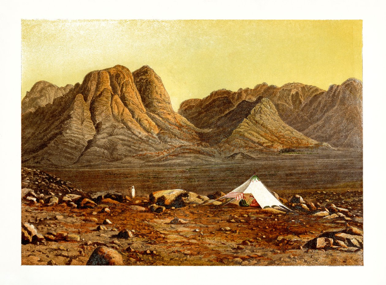 埃及西奈山，大约1870年。 作者 狄更斯