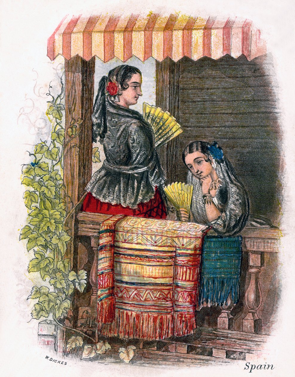 西班牙姑娘，1809年。 作者 狄克斯