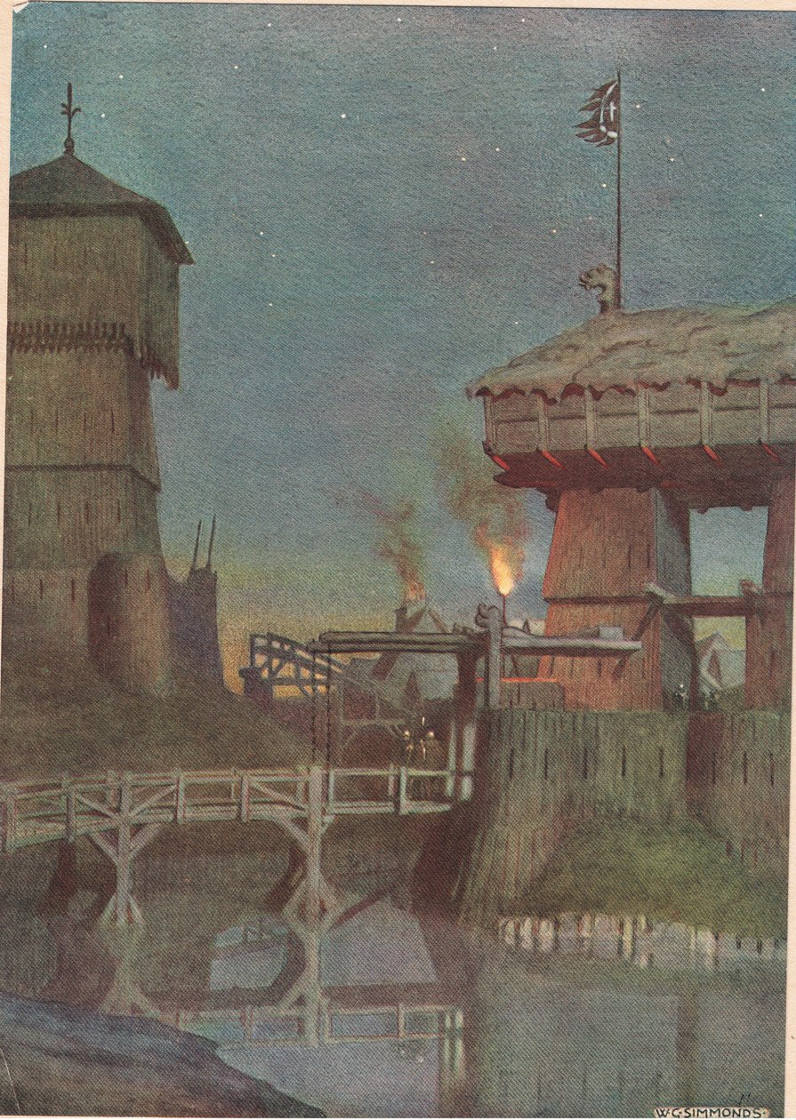 Elsinore，来自William Shakespeare的“Hamlet”，由Hodder und Stoughton于1915年出版 作者 普通股Simmonds