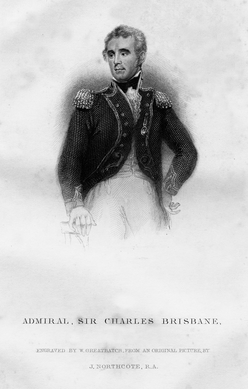 海军上将查尔斯·布里斯班爵士1769-1829，1837年。 作者 W.大批