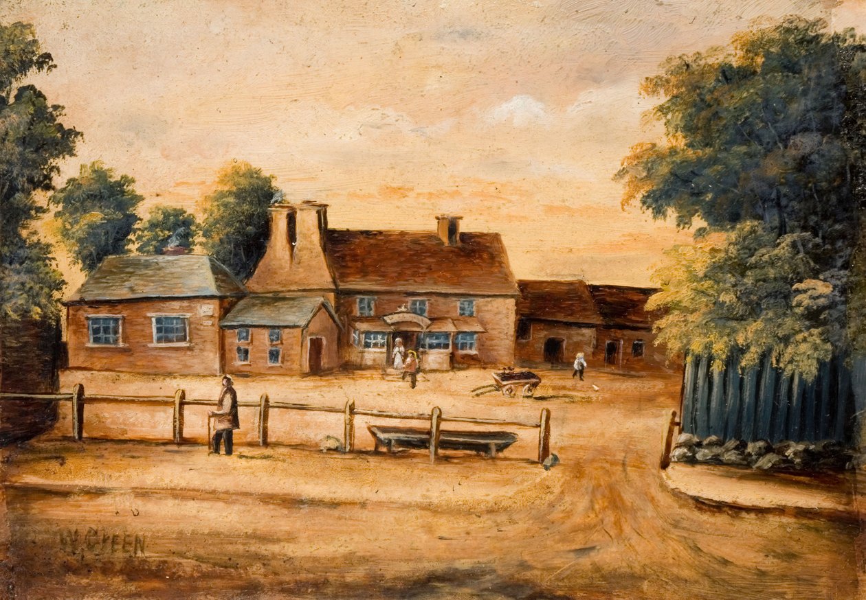 Waggon and Horses Inn，Handsworth，19世纪。   作者 格林