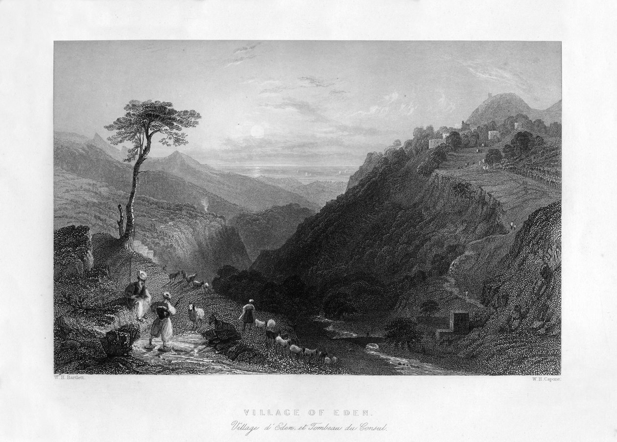 伊甸村（Eden），1841年。 作者 WH卡彭